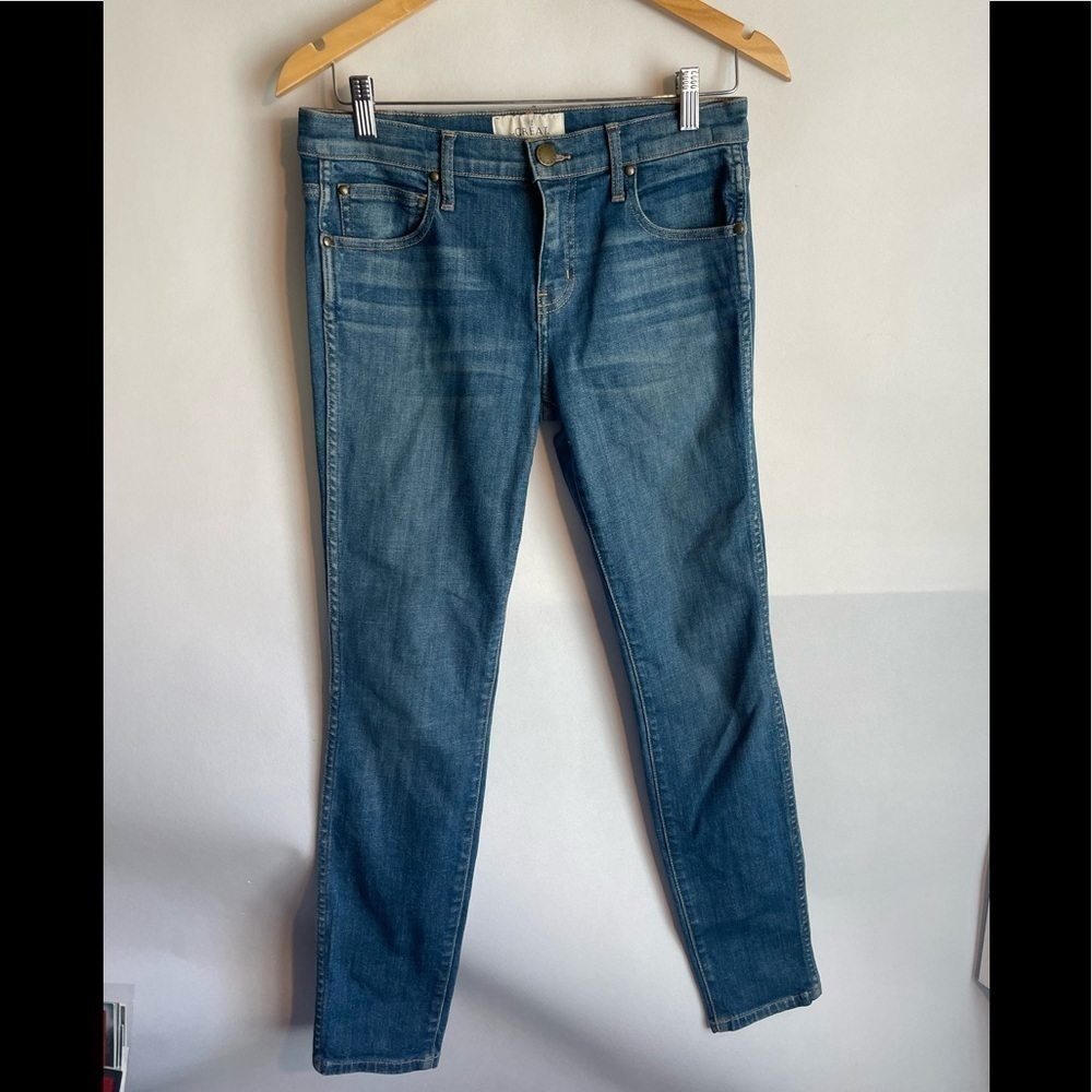 THE GREAT The Almost Skinny Jean Size 25 Denim Blue USA
